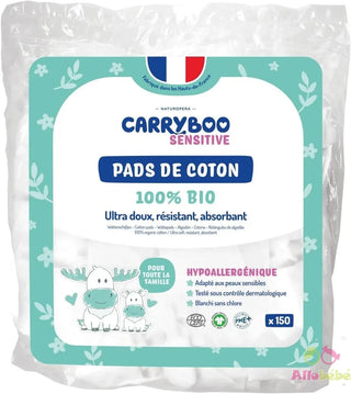 CARRYBOO SENSITIVE PADS DE COTON 100% BIO *150