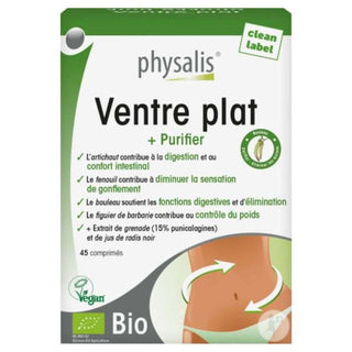 PHYSALIS VENTRE PLAT +PURIFIER 45 COMPRIMES