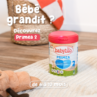 BABYBIO LAIT BIO INFANTILE PRIMEA 2 POUR BEBE DE 6 MOIS A 12 MOIS