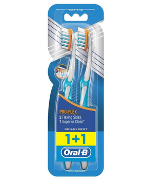 Oral-B Brosse à Dents PRO-FLEX 1+1GRATUITE