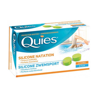 QUIES SILICONE NATATION ADULTE 3 PAIRES