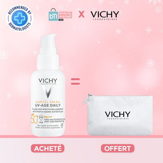 Vichy Capital Soleil UV-Age Daily spf50+ 40ml = trousse offert