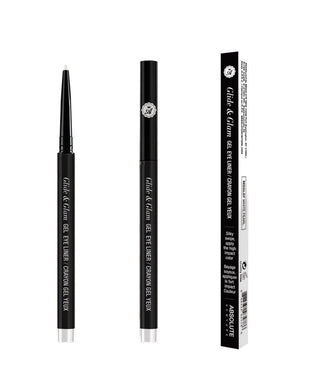 ABSOLUTE NEW YORK GLIDE & GLAM GEL EYELINER WHITE PEARL