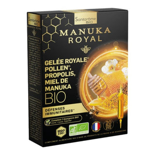 SANTAROME BIO MANUKA ROYAL GELEE ROYAL POLLEN 20 AMPOULES 10 ML