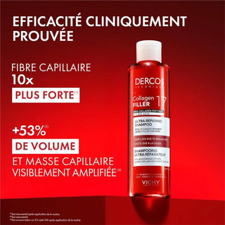 VICHY DERCOS SHAMPOOING ULTRA-RÉPARATEUR COLLAGEN 17 FILLER 200 ML