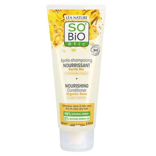 SO BIO APRES SHAMPOING NOURRISSANT AU BEURRE DE KARITE  ET CERAMIDE D'ARGAN 200ML