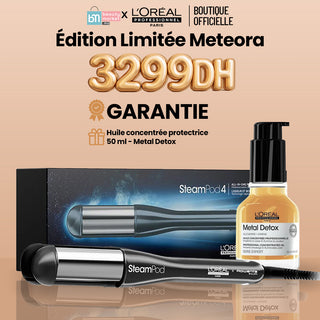 L'Oréal Professionnel SteamPod 4 Édition Limitée Meteora = Metal Detox huile concentre 50 ml Offert