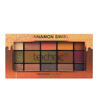 Technic Cosmetics 15 Pressed Pigment Palette Eyeshadow Cinnamon Swirl