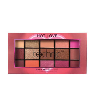 Technic Cosmetics 15 Pressed Pigment Palette Eyeshadow Hot Love