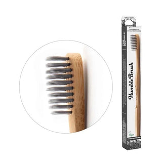 The Humble Co Brosse à Dents Bambou Charbon – Adulte Douce (Noir)