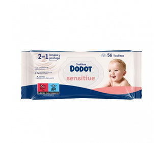 DODOT LINGETTE SENSITIVE POUR BÉBÉ PH NEUTRE 56 UNITÉS