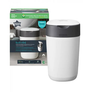 TOMMEE TIPPEE POUBELLE À COUCHES ANTI-ODEUR TWIST & CLICK- BLANC