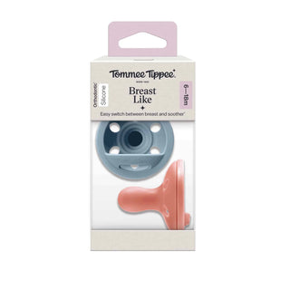 Tommee Tippee - Pack 2 sucettes type sein 6-18 mois