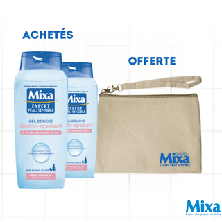 Mixa 2 Gel Douche Dermo-Apaisant 400ml = Trousse OFFERTE