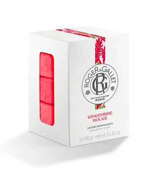 ROGER & GALLET GINGEMBRE ROUGE Savon Bienfaisant boite *3 100 g