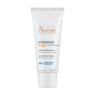Avène Hydrance SPF 30 Crème Hydratante 40 ml, soin visage hydratant avec protection solaire pour peau sensible et déshydratée, BeautyMarket parapharmacie Maroc