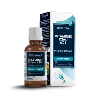 DIETAROMA Vitamines K2 MK7 et D3 20ml