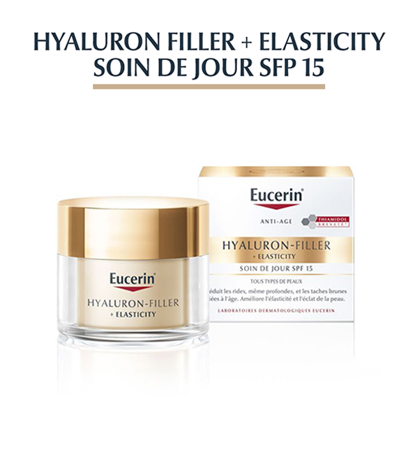 Eucerin – Hyaluron-Filler + Elasticity Soin de Jour SPF15 – 50 ml