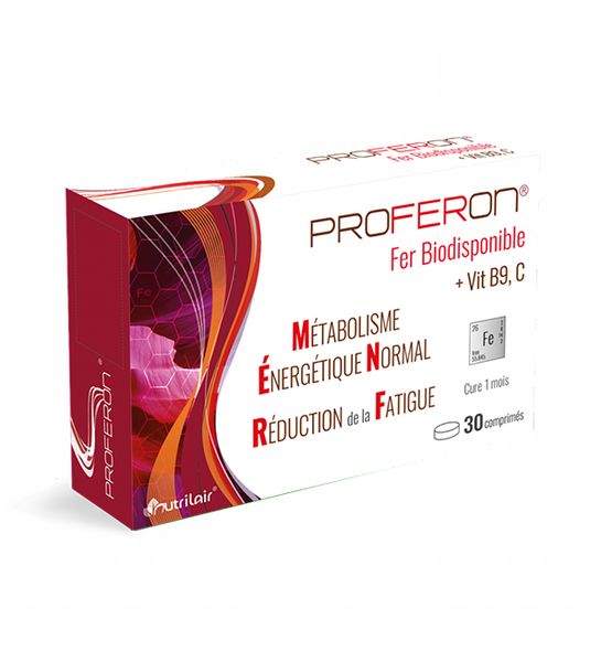 Proferon Fer Biodisponible – 30 Comprimés – beautymarket.maroc -->