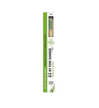 BROSSE A DENTS BAMBOU MEDIUM VERT