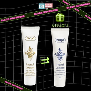Ziaja – Crème Mains à l’Huile d’Argane 100ml + Crème Mains Céramide 100ml OFFERTE