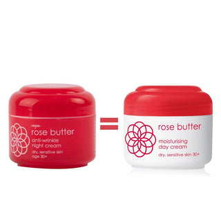 ZIAJA ROSE BUTTER CREME DE NUIT ANTI AGE 50 ML = CRÈME DE JOUR 50ML OFFERTE