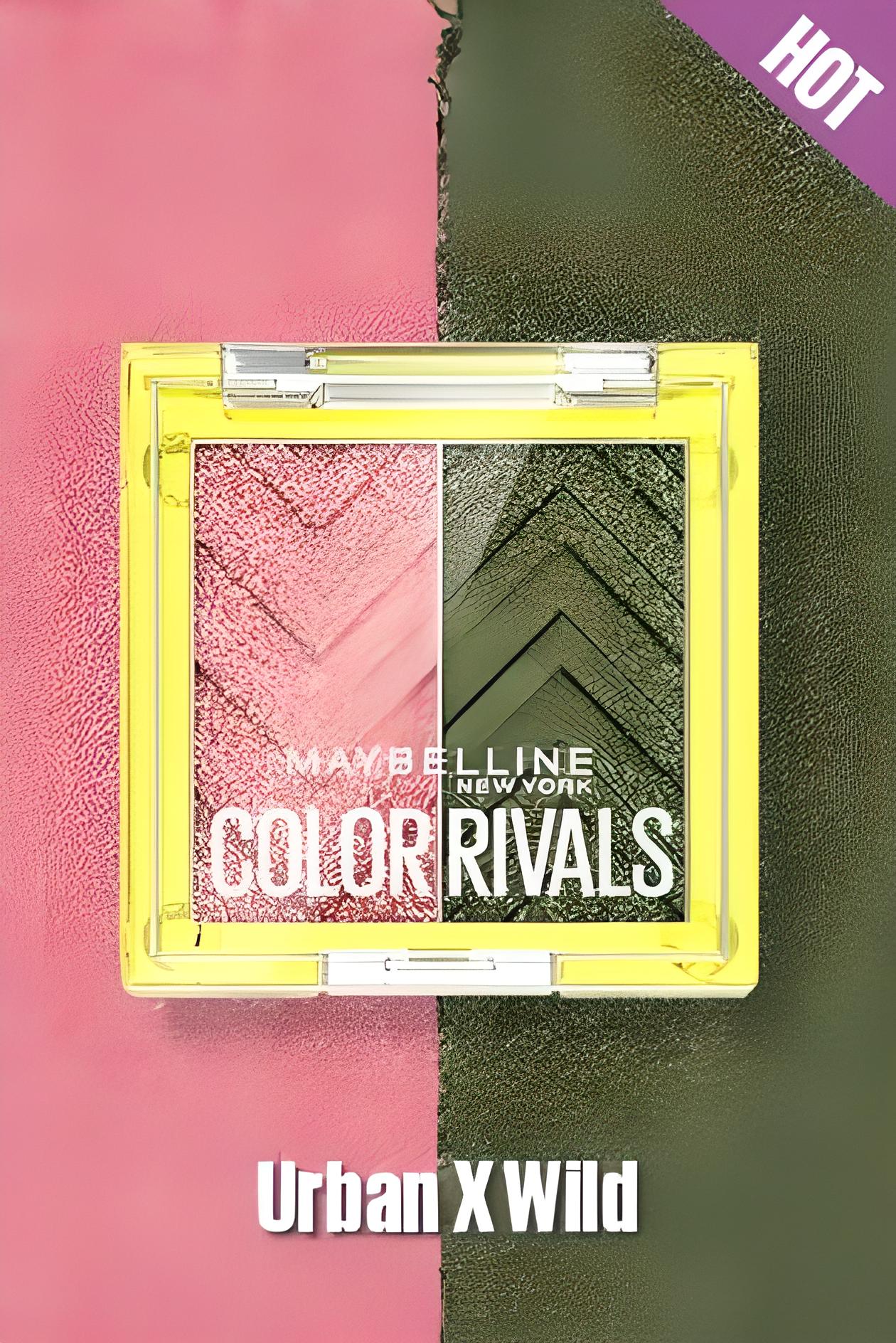 Maybelline Color Rivals Urban X Wild Duo de palettes d'ombres à paupières