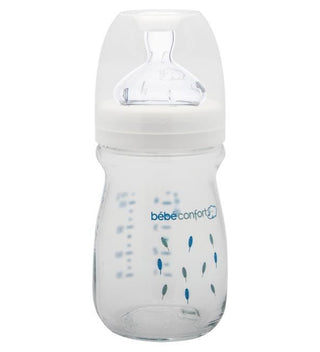 Bebe Confort – Biberon Maternity en verre 130 ml – Indians Blanc (0-6M +)