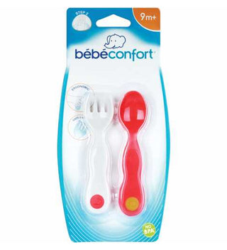 Bebe Confort – 2 أدوات مائدة تعليمية مريحة – رياضية (9 أشهر +)