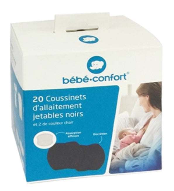 Bébé confort 20coussinets d’allaitement jetables noires+2blanc
