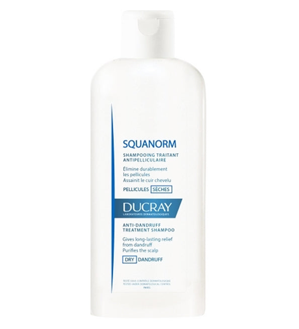 Ducray – Squanorm Shampooing traitant antipelliculaire – Pellicules sèches – 200 ml