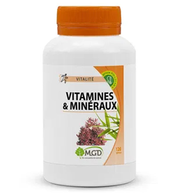 Mgd Nature Complexe Vitamines et Minéraux – 120 Gélules