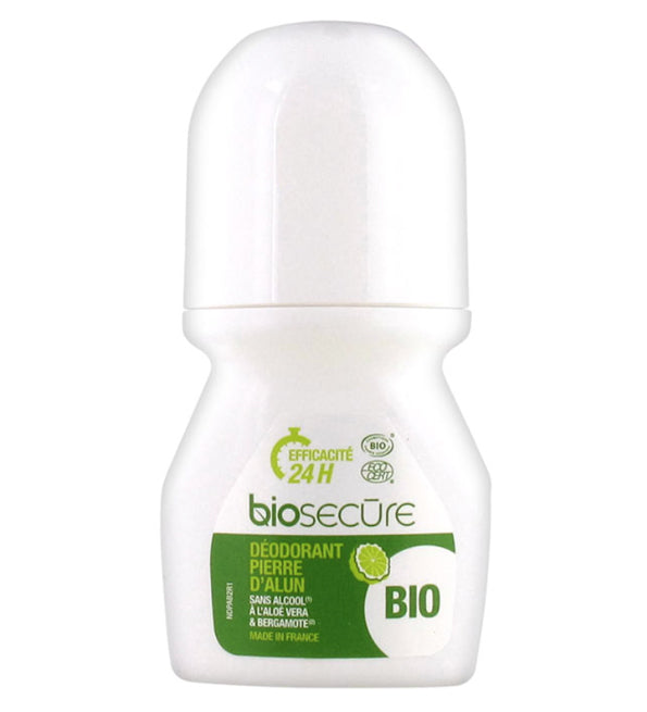 Bio Secure – Déodorant pierre d’Alun Bergamote – 50 ml