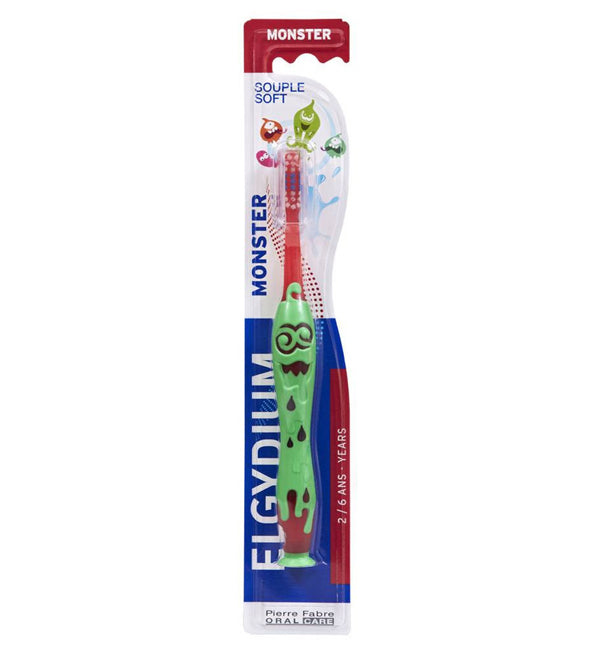 Elgydium Kids Monster – Brosse à dents 2-6 Ans