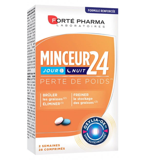 Forté Pharma Pack Minceur 24 Fort Jour et Nuit – 28 Comprimés + Calorilight 60 Gelules + Sac