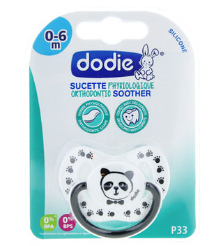 Dodie – Sucette physiologique silicone (0-6 M) N°33