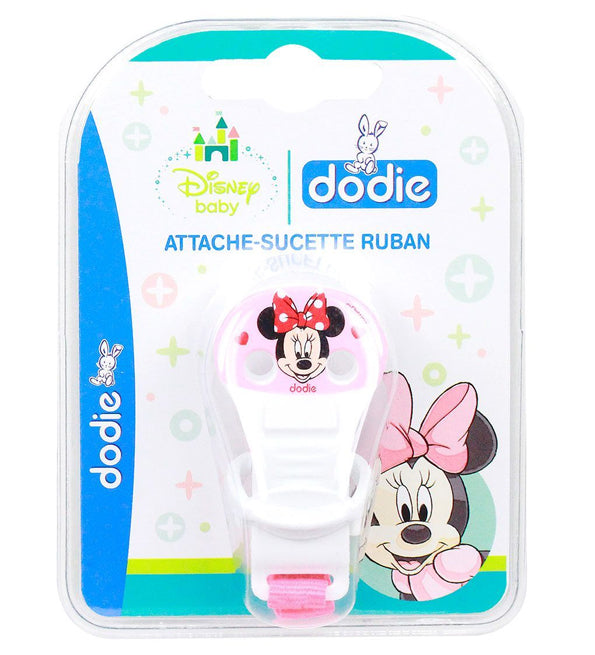 Dodie – Attache-sucette Ruban Disney Baby Minnie