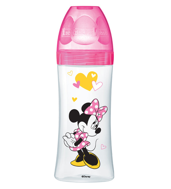 Dodie – Biberon Disney Baby Minnie Initiation+ Anti-colique débit 3 (6M +) – 330 ml
