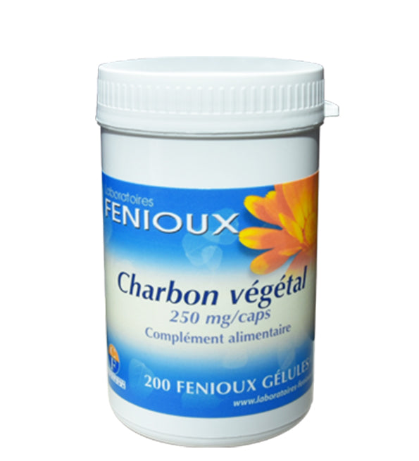 Fenioux Charbon Végétal – 200 Gélules – 250 mg
