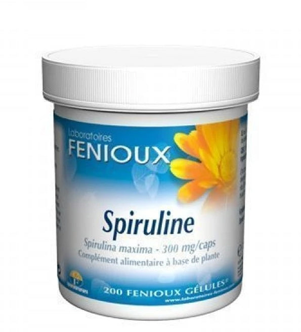 Fenioux Spiruline – 200 Gélules – 300 mg