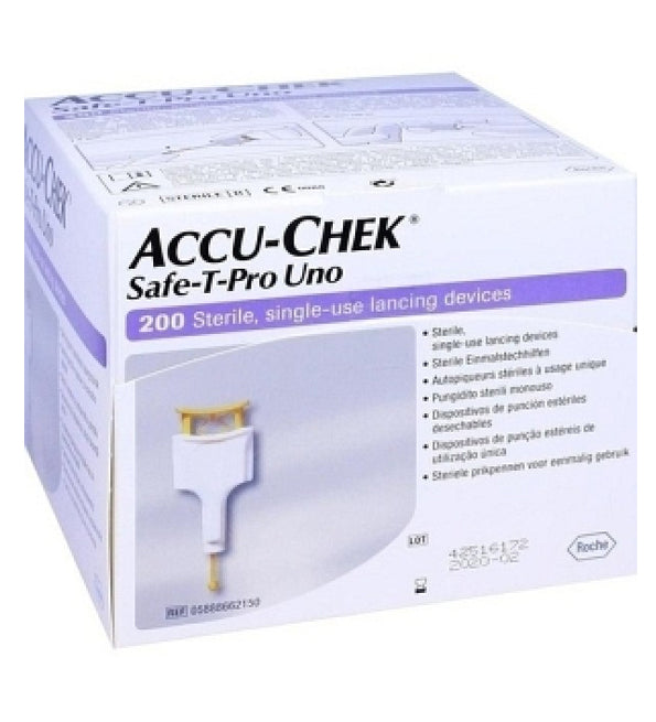Accu-Check Safe-T-Pro Uno Lancettes x200