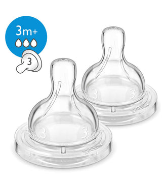 Avent – SCF633/27 – Tétine Anti-Colic 3 mois et + (Débit Moyen)