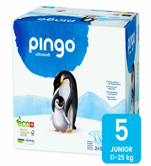 Pingo Junior Taille5 – 11-25KG – 2 Sachets de 36 Couches