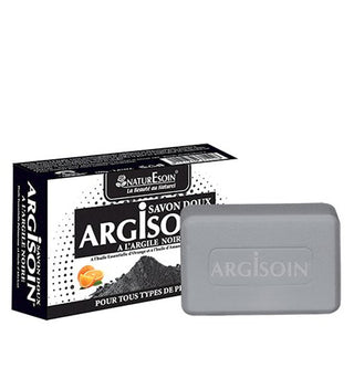 NaturEsoin Argisoin Savon à l’Argile Noire- 125 G