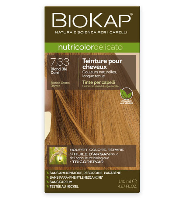 Biokap – Nutricolor Delicato 7.33 Blond Blé Doré
