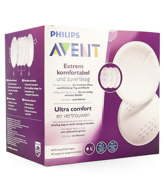 Avent – SCF254/61 – Coussinets d’allaitement X60