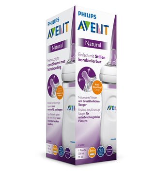 Avent – SCF036/17 – Biberon Natural 330 ml – 6 mois et + (Débit Rapide)