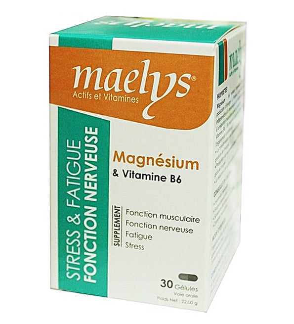 Maelys Magnésium & Vitamine B6 – 30 Gélules
