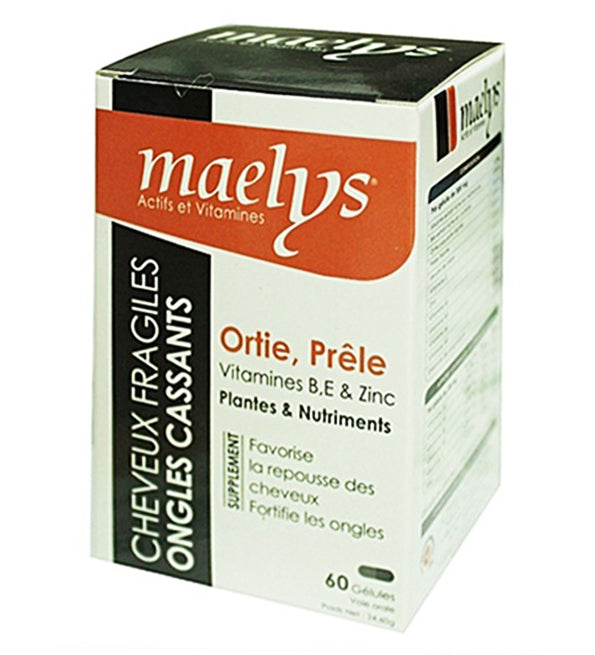 Maelys Nettle فيتامينات ذيل الحصان B E والزنك - 60 كبسولة