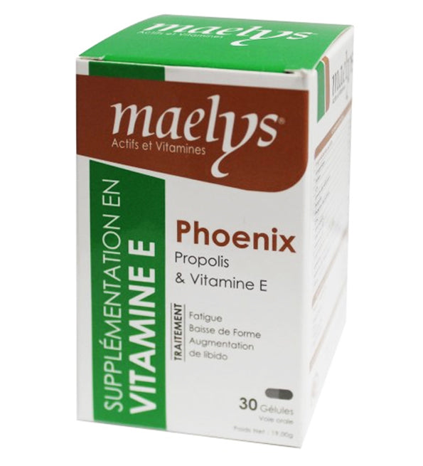 Maelys Phoenix Propolis et Vitamine E – 30 Gélules